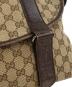 中古・古着 GUCCI (グッチ) メッセンジャーバッグ GG ブラウン：20000円
