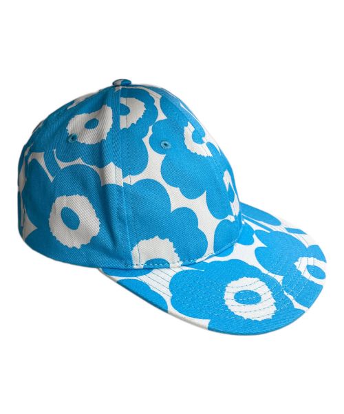 marimekko（マリメッコ）marimekko (マリメッコ) BULE BOTTLE COFFEE (BLUE BOTTLE COFFE) キャップ ブルーの古着・服飾アイテム