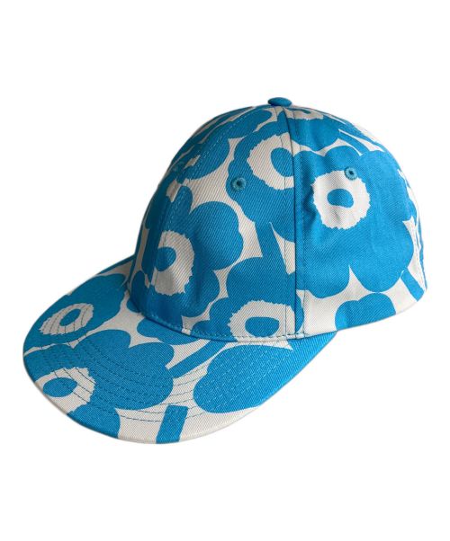 marimekko（マリメッコ）marimekko (マリメッコ) BULE BOTTLE COFFEE (BLUE BOTTLE COFFE) キャップ ブルーの古着・服飾アイテム