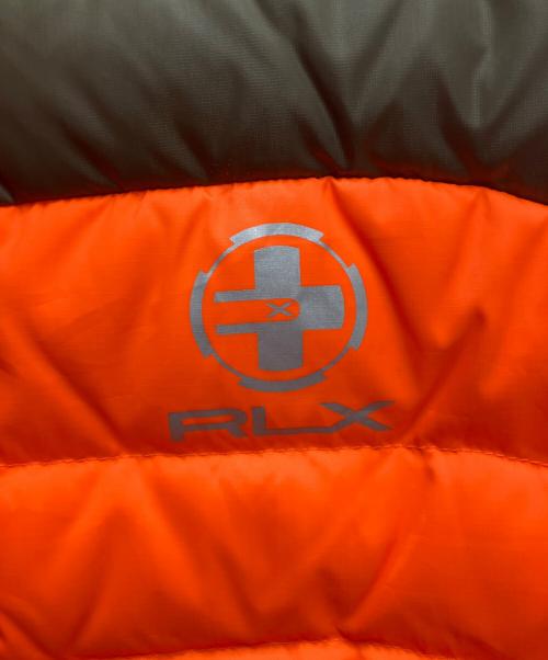 RLX RALPH LAUREN（アールエルエックスラルフローレン）RLX RALPH LAUREN (アールエルエックスラルフローレン) 中綿ベスト オレンジ×カーキ サイズ:Mの古着・服飾アイテム