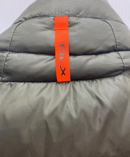 RLX RALPH LAUREN（アールエルエックスラルフローレン）RLX RALPH LAUREN (アールエルエックスラルフローレン) 中綿ベスト オレンジ×カーキ サイズ:Mの古着・服飾アイテム
