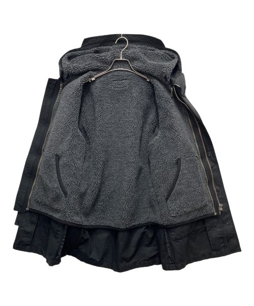 BURBERRY BLACK LABEL（バーバリーブラックレーベル）BURBERRY BLACK LABEL (バーバリーブラックレーベル) ライナー付モッズコート ブラック サイズ:SIZE Lの古着・服飾アイテム