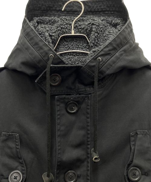 BURBERRY BLACK LABEL（バーバリーブラックレーベル）BURBERRY BLACK LABEL (バーバリーブラックレーベル) ライナー付モッズコート ブラック サイズ:SIZE Lの古着・服飾アイテム