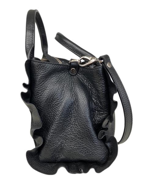 ripani（リパーニ）ripani (リパーニ) 2WAYフリルショルダーバッグ ブラックの古着・服飾アイテム