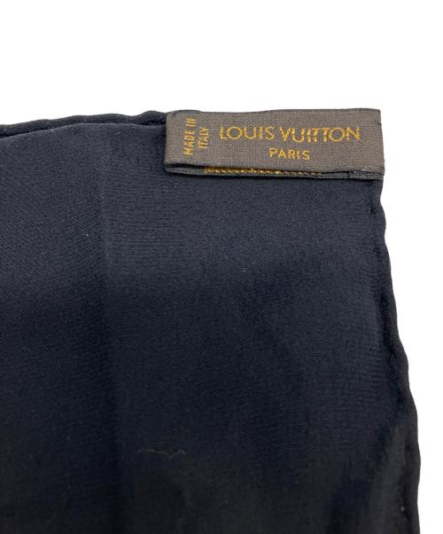 LOUIS VUITTON（ルイ ヴィトン）LOUIS VUITTON (ルイ ヴィトン) シルクスカーフ　	カレ・モナコ ブラックの古着・服飾アイテム