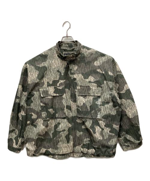 TIGHTBOOTH PRODUCTION（タイトブースプロダクション）TIGHTBOOTH PRODUCTION (タイトブースプロダクション) カモフラ柄ジップアップジャケット カーキ サイズ:Lの古着・服飾アイテム