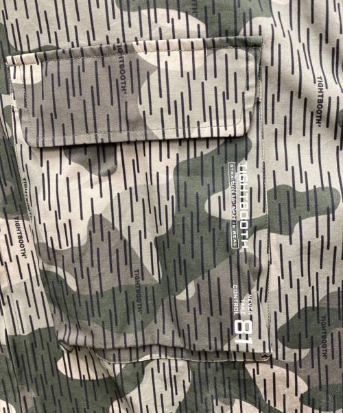 TIGHTBOOTH PRODUCTION（タイトブースプロダクション）TIGHTBOOTH PRODUCTION (タイトブースプロダクション) カモフラ柄ジップアップジャケット カーキ サイズ:Lの古着・服飾アイテム