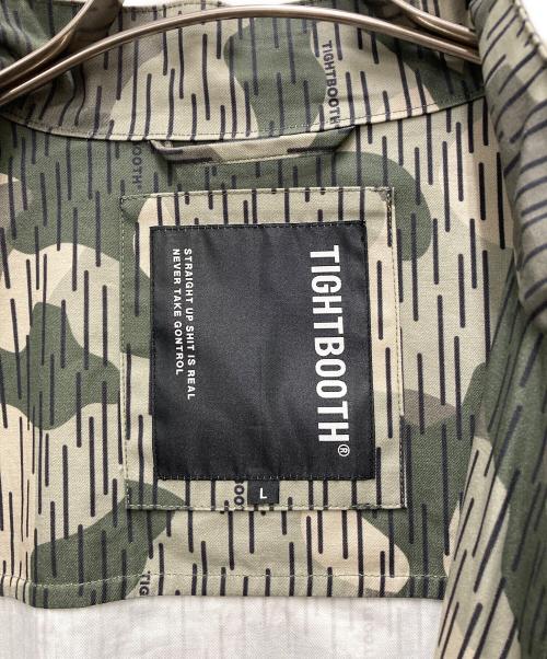 TIGHTBOOTH PRODUCTION（タイトブースプロダクション）TIGHTBOOTH PRODUCTION (タイトブースプロダクション) カモフラ柄ジップアップジャケット カーキ サイズ:Lの古着・服飾アイテム