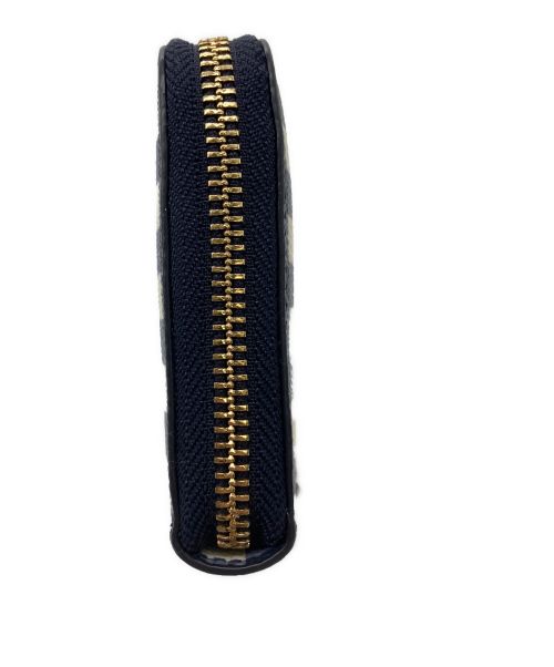 TORY BURCH（トリーバーチ）TORY BURCH (トリーバーチ) ラウンドファスナー財布 ネイビーの古着・服飾アイテム