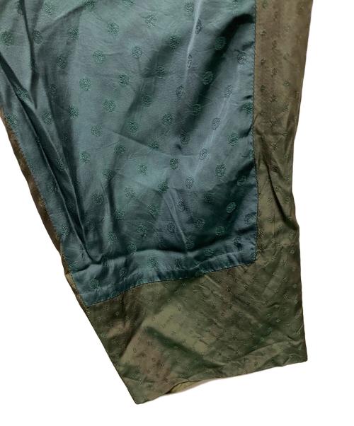 TOGA VIRILIS（トーガ ビリリース）TOGA VIRILIS (トーガ ビリリース) ジャガードイージーパンツ　JACQUARD EASY PANTS グリーン×ブルー サイズ:SIZE Lの古着・服飾アイテム