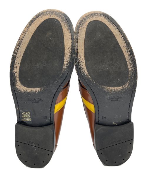 PRADA（プラダ）PRADA (プラダ) ローファー ブラウン サイズ:SIZE 6 1/2の古着・服飾アイテム