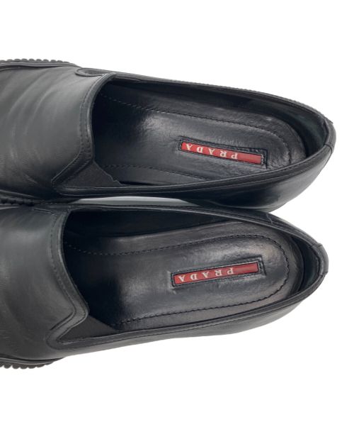 PRADA（プラダ）PRADA (プラダ) レザーシューズ ブラック サイズ:38の古着・服飾アイテム