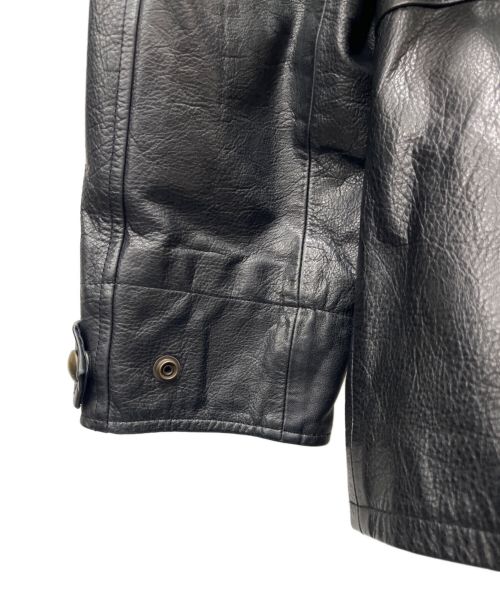 POLO RALPH LAUREN（ポロ・ラルフローレン）POLO RALPH LAUREN (ポロ・ラルフローレン) ゴートレザーコート ブラック サイズ:SIZE Lの古着・服飾アイテム