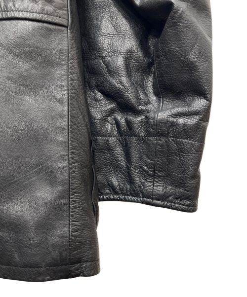 POLO RALPH LAUREN（ポロ・ラルフローレン）POLO RALPH LAUREN (ポロ・ラルフローレン) ゴートレザーコート ブラック サイズ:SIZE Lの古着・服飾アイテム