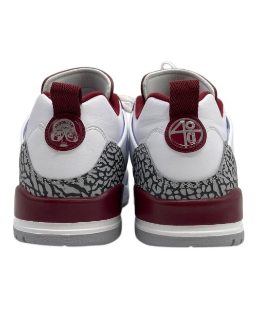 NIKE（ナイキ）NIKE JORDAN SPIZIKE LOW WHITE/WOLF GRAY/ANTHRACITE/TEAM RED( ナイキ ジョーダン スパイジーク ロー ホワイト/ウルフグレー/アンスラサイト/チームレッド)の古着・服飾アイテム