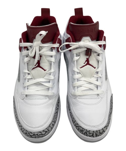NIKE（ナイキ）NIKE JORDAN SPIZIKE LOW WHITE/WOLF GRAY/ANTHRACITE/TEAM RED( ナイキ ジョーダン スパイジーク ロー ホワイト/ウルフグレー/アンスラサイト/チームレッド)の古着・服飾アイテム