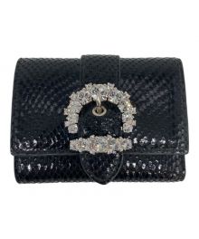 JIMMY CHOO（ジミーチュウ）の古着「3つ折り財布」｜ブラック