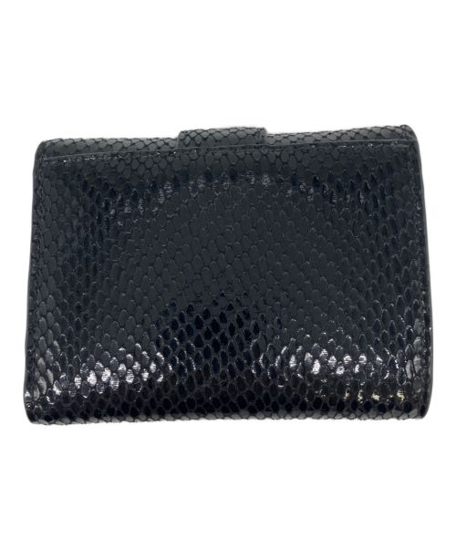 JIMMY CHOO（ジミーチュウ）JIMMY CHOO (ジミーチュウ) 3つ折り財布 ブラックの古着・服飾アイテム
