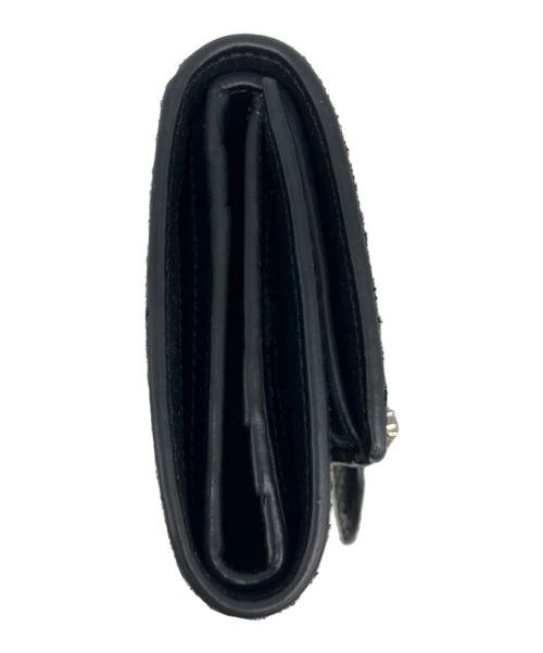 JIMMY CHOO（ジミーチュウ）JIMMY CHOO (ジミーチュウ) 3つ折り財布 ブラックの古着・服飾アイテム