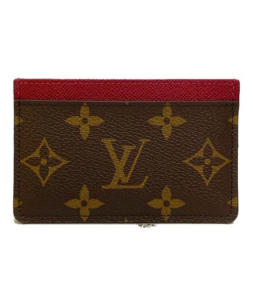 LOUIS VUITTON（ルイ ヴィトン）LOUIS VUITTON (ルイ ヴィトン) カードケース　ポルト カルト・サーンプル ブラウン サイズ:下記参照の古着・服飾アイテム