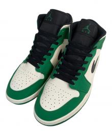 NIKE（ナイキ）の古着「	AIR JORDAN 1 MID SE"PINE GREEN"」｜ホワイト×グリーン