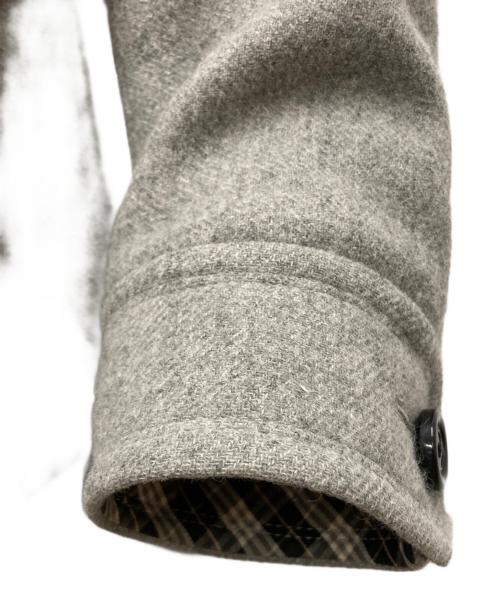 BURBERRY BLUE LABEL（バーバリーロンドンブルーレーベル）BURBERRY BLUE LABEL (バーバリーロンドンブルーレーベル) ウールアンゴラ混コート グレー サイズ:SIZE Ｍの古着・服飾アイテム