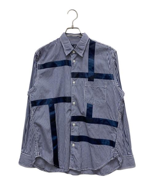 COMME des GARCONS HOMME（コムデギャルソン オム）COMME des GARCONS HOMME (コムデギャルソン オム) 長袖チェックシャツ ネイビー サイズ:XSの古着・服飾アイテム