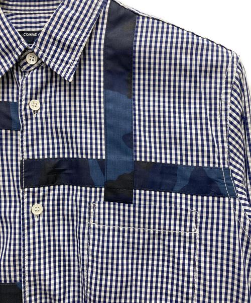 COMME des GARCONS HOMME（コムデギャルソン オム）COMME des GARCONS HOMME (コムデギャルソン オム) 長袖チェックシャツ ネイビー サイズ:XSの古着・服飾アイテム