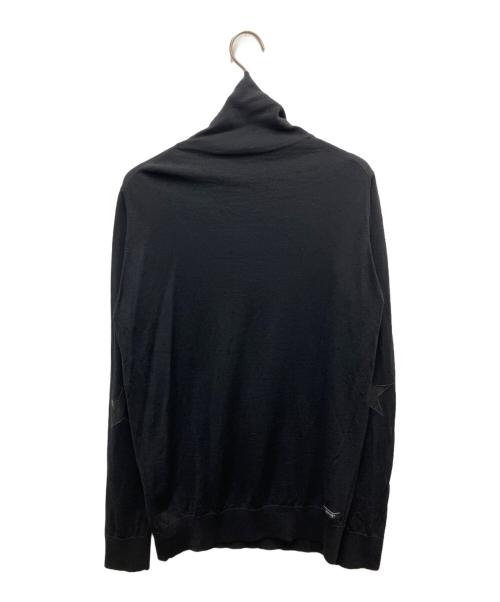 SOPHNET.（ソフネット）SOPHNET. (ソフネット) STAR ELBOW PATCH TURTLE NECK KNIT ブラック サイズ:SIZE Lの古着・服飾アイテム