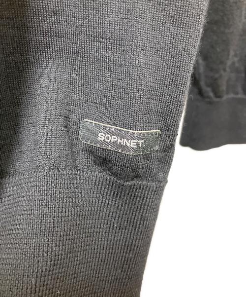 SOPHNET.（ソフネット）SOPHNET. (ソフネット) STAR ELBOW PATCH TURTLE NECK KNIT ブラック サイズ:SIZE Lの古着・服飾アイテム