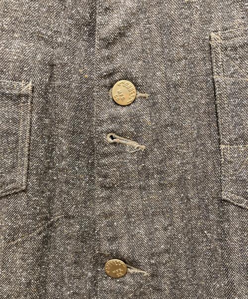 Pherrow's（フェローズ）Pherrow's (フェローズ) ヘリンボーン・カバーオール ブラウン サイズ:42の古着・服飾アイテム