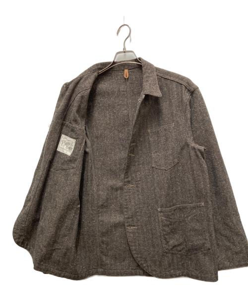 Pherrow's（フェローズ）Pherrow's (フェローズ) ヘリンボーン・カバーオール ブラウン サイズ:42の古着・服飾アイテム