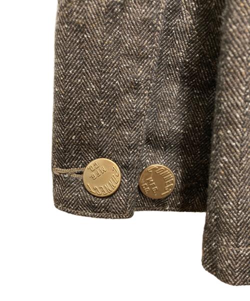 Pherrow's（フェローズ）Pherrow's (フェローズ) ヘリンボーン・カバーオール ブラウン サイズ:42の古着・服飾アイテム