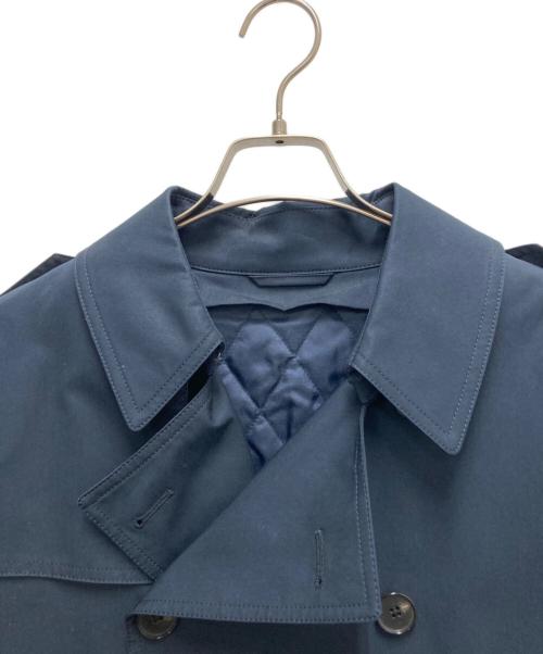 UNIVERSAL LANGUAGE（ユニバーサルランゲージ）UNIVERSAL LANGUAGE (ユニバーサルランゲージ) ダブルトレンチコート ネイビー サイズ:SIZE LLの古着・服飾アイテム