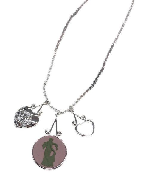 Wedgwood（ウェッジウッド）Wedgwood (ウェッジウッド) ペンダントヘッド シルバー×ピンクの古着・服飾アイテム