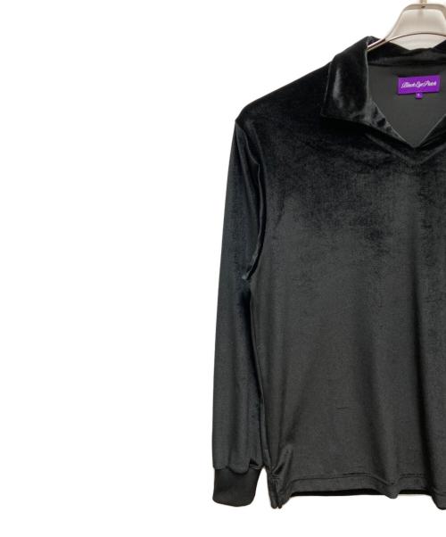 BlackEyePatch（ブラックアイパッチ）BlackEyePatch (ブラックアイパッチ) ベロアカットソー ブラック サイズ:Lの古着・服飾アイテム