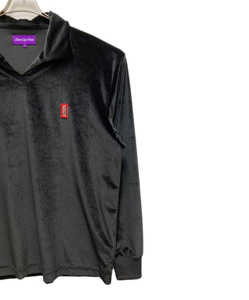 BlackEyePatch（ブラックアイパッチ）BlackEyePatch (ブラックアイパッチ) ベロアカットソー ブラック サイズ:Lの古着・服飾アイテム