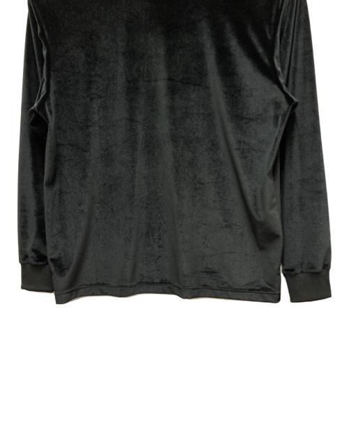 BlackEyePatch（ブラックアイパッチ）BlackEyePatch (ブラックアイパッチ) ベロアカットソー ブラック サイズ:Lの古着・服飾アイテム