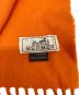 HERMES (エルメス) カシミヤストール オレンジ：35000円