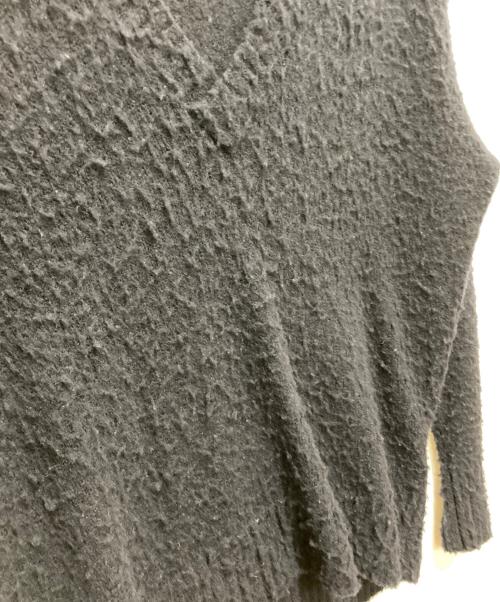 UNFOLLOW（アンフォロー）UNFOLLOW (アンフォロー) pilling puff v neck sweater ネイビー サイズ:2の古着・服飾アイテム