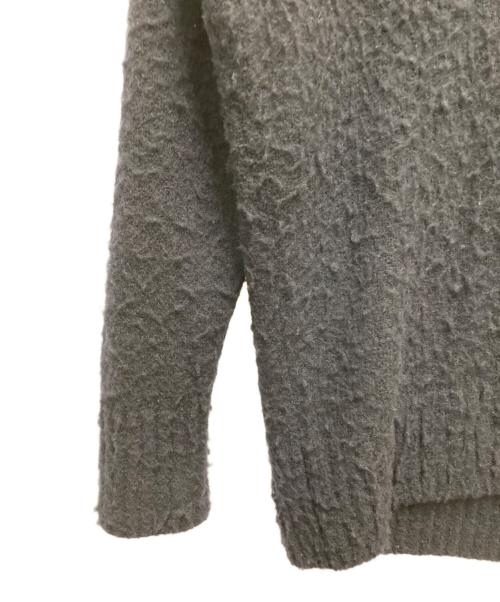 UNFOLLOW（アンフォロー）UNFOLLOW (アンフォロー) pilling puff v neck sweater ネイビー サイズ:2の古着・服飾アイテム