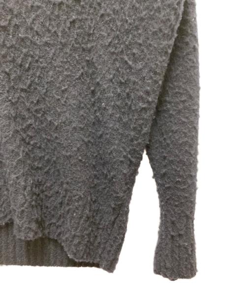 UNFOLLOW（アンフォロー）UNFOLLOW (アンフォロー) pilling puff v neck sweater ネイビー サイズ:2の古着・服飾アイテム