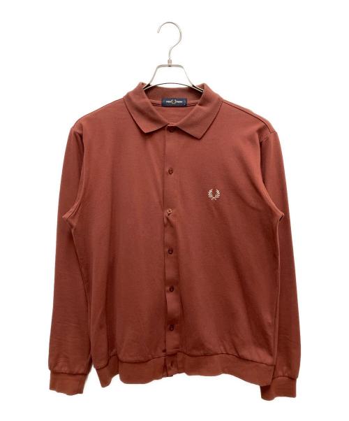 FRED PERRY（フレッドペリー）FRED PERRY (フレッドペリー) JOURNAL STANDARD (ジャーナルスタンダード) ポロカーディガン ボルドー サイズ:Mの古着・服飾アイテム