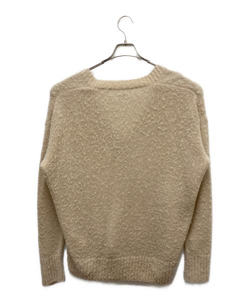 UNFOLLOW（アンフォロー）UNFOLLOW (アンフォロー) pilling puff v neck sweater ベージュ サイズ:2の古着・服飾アイテム