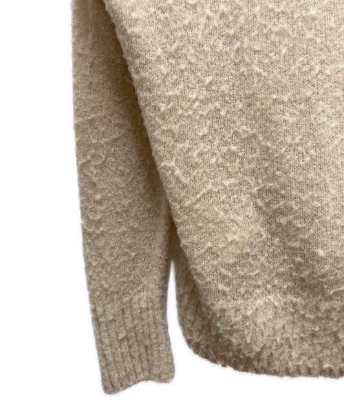 UNFOLLOW（アンフォロー）UNFOLLOW (アンフォロー) pilling puff v neck sweater ベージュ サイズ:2の古着・服飾アイテム
