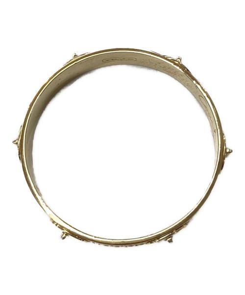 COACH（コーチ）COACH (コーチ) ターンロックモチーフバングル ゴールド【色】の古着・服飾アイテム