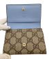 中古・古着 GUCCI (グッチ) ダブルG カードケース ピンクベージュ：20000円