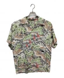 Sun Surf（サンサーフ）の古着「Palmtree × Wave アロハシャツ」｜マルチカラー