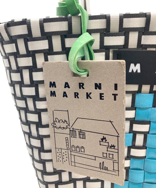 MARNI（マルニ）MARNI (マルニ) カゴバッグ ブラック×ホワイトの古着・服飾アイテム