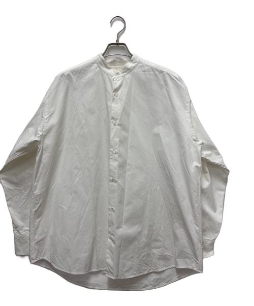 MARKAWARE（マーカウェア）MARKAWARE (マーカウェア) スタンドカラーシャツ ホワイト サイズ:3の古着・服飾アイテム